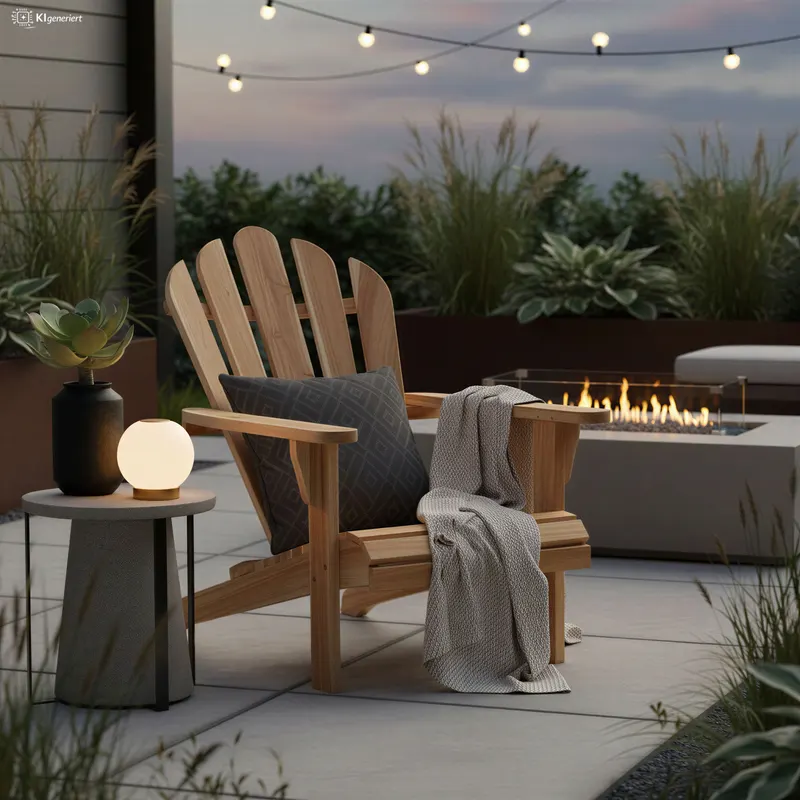 Outdoor Gartensessel aus Teakholz, natur, Ansicht 6