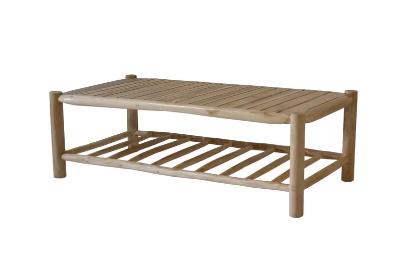 Outdoor Couchtisch aus Teakholz, natur, Ansicht 2
