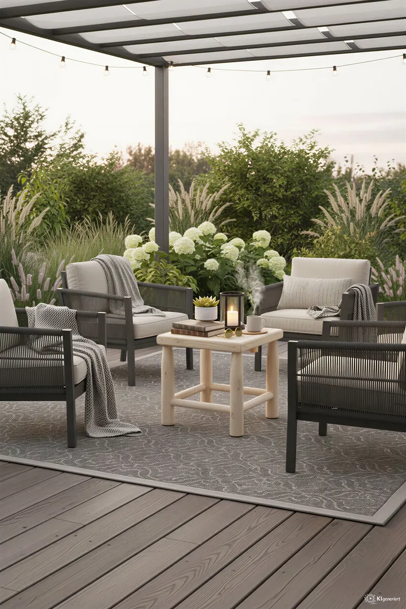 Outdoor Beistelltisch aus Teakholz, natur, Ansicht 2