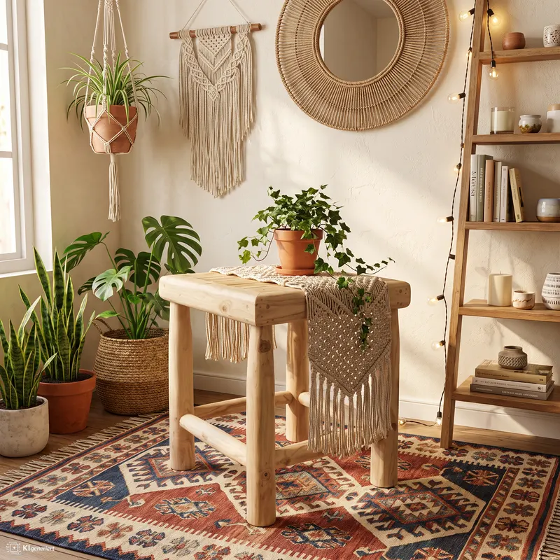 Outdoor Beistelltisch aus Teakholz, natur, Ansicht 4