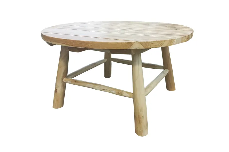 Outdoor Couchtisch aus Teakholz, natur, Ansicht 2
