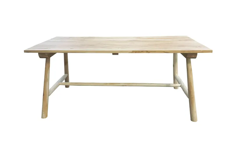 Outdoor Tisch 180 × 90 cm aus Teakholz, natur