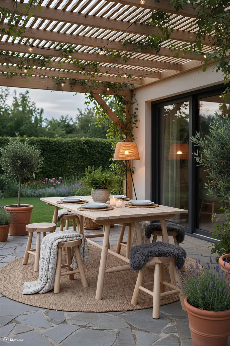 Outdoor Tisch 180 × 90 cm aus Teakholz, natur, Ansicht 3