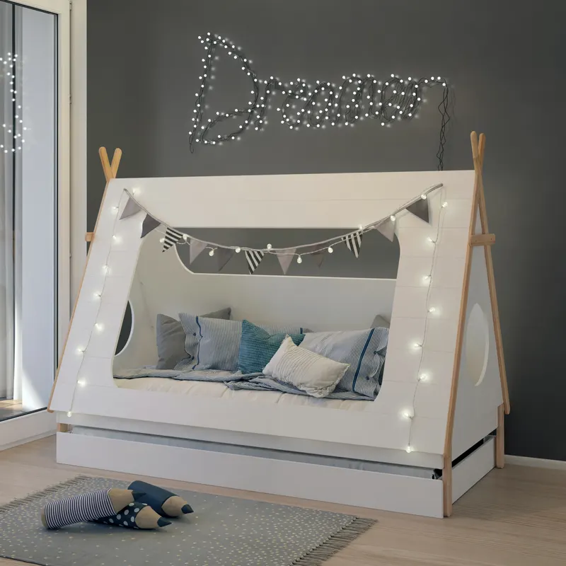 Schublade für Bett 12020008, MDF weiß, Ansicht 5