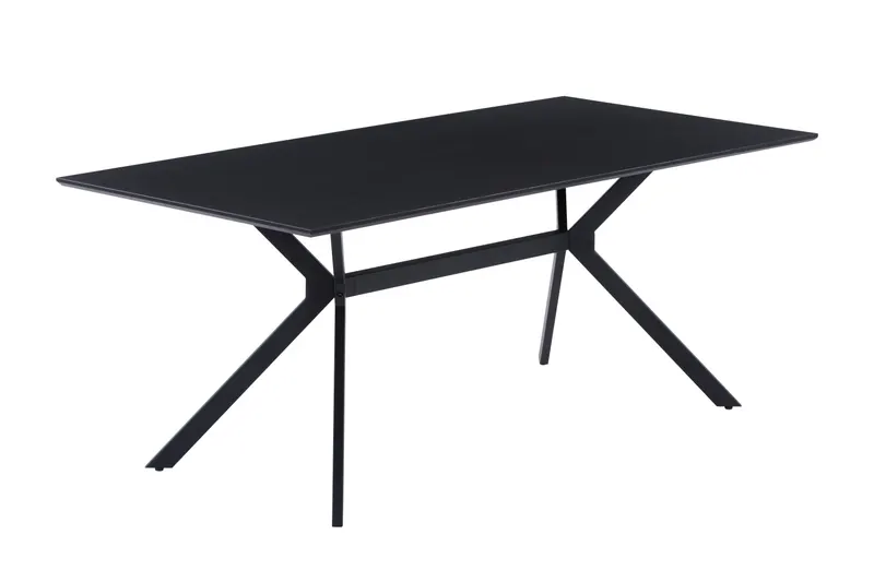 Tisch 180 × 90 cm, dunkelgrau und schwarz, Ansicht 2