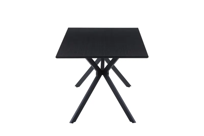 Tisch 180 × 90 cm, dunkelgrau und schwarz, Ansicht 3