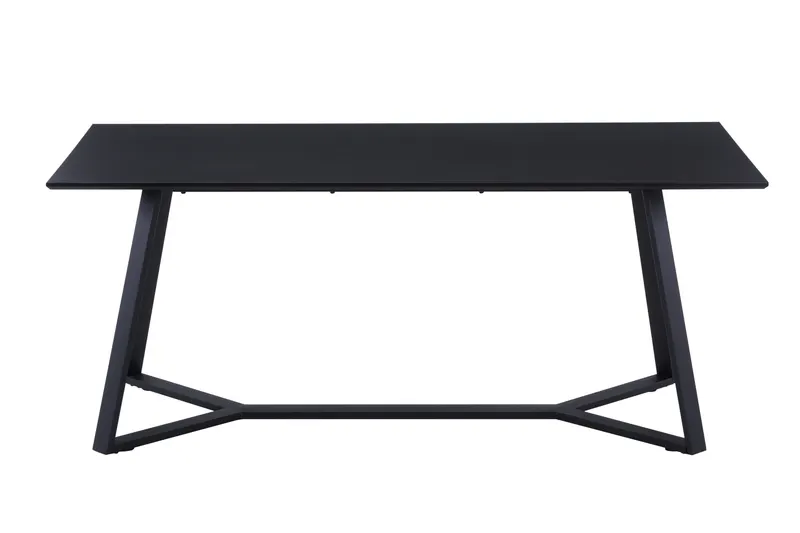 Tisch 180 × 90 cm, dunkelgrau/schwarz