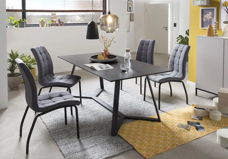 Tisch 180 × 90 cm, dunkelgrau/schwarz, Ansicht 10