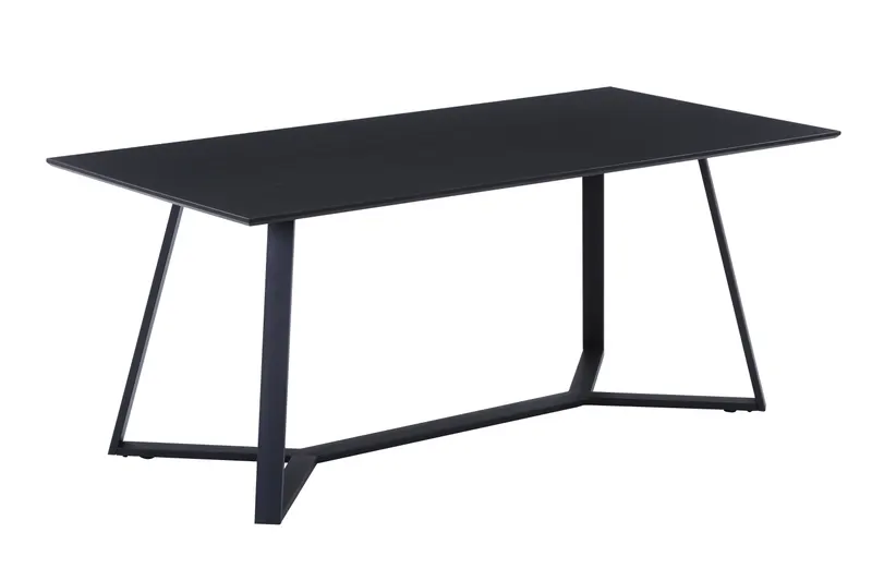 Tisch 180 × 90 cm, dunkelgrau/schwarz, Ansicht 2