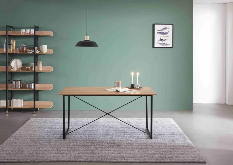 Tisch 140 × 70 cm, Akazie-Dekor/natur, Ansicht 3