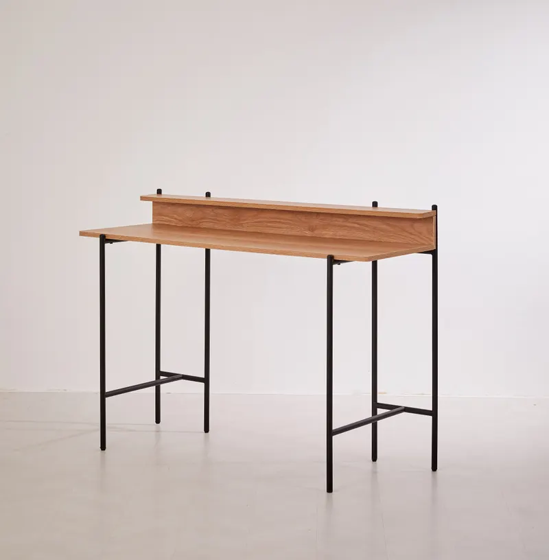 Schreibtisch 120 × 46 cm, Akazie-Dekor, Ansicht 3