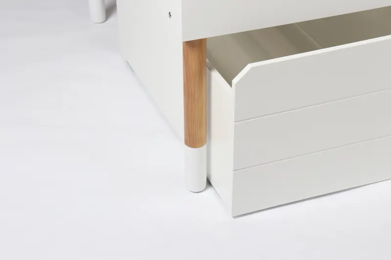 Schubladen-Set für Hochbett, MDF, weiß/natur, Ansicht 5