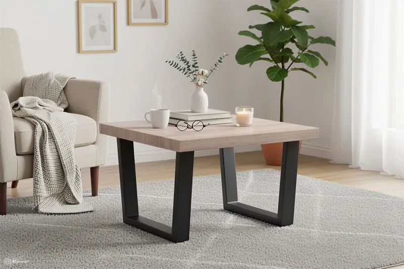 Couchtisch 60 × 60 cm, Sonoma-Eiche-Dekor, Ansicht 7