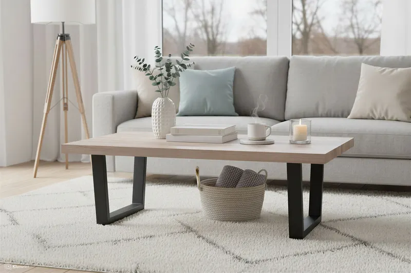 Couchtisch 120 × 60 × 40 cm, Sonoma-Eiche-Dekor, Ansicht 6