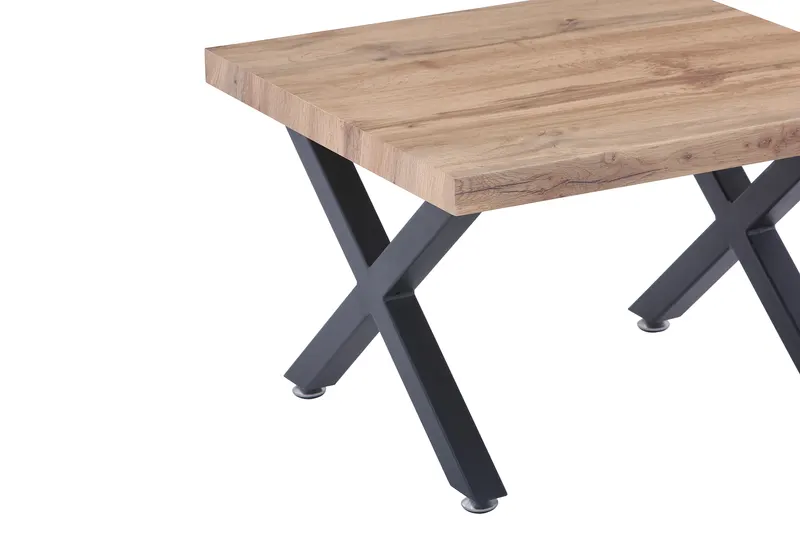 Couchtisch 60 × 60 × 40 cm, Wildeiche-Dekor, Ansicht 3