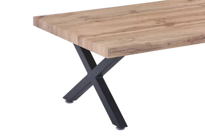 Couchtisch 120 × 60 × 40 cm, Wildeiche-Dekor, Ansicht 3