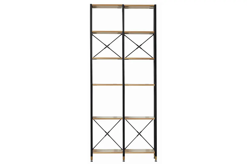 Regal-Set mit Akazie-Dekor, 2 Regale