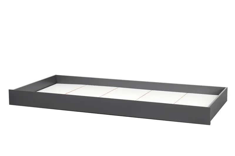 Kinderbett mit Schublade in Zeltform, Grau und Natur, Ansicht 3