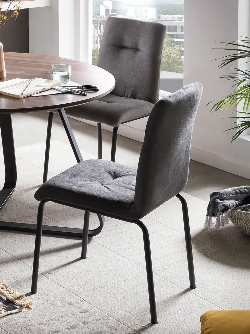 Stuhl, 2er-Set, hellgrau, Ansicht 23