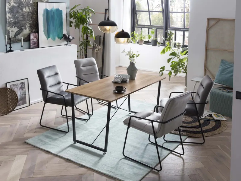 Tisch 140 × 70 cm, Akazie-Dekor/natur, Ansicht 7