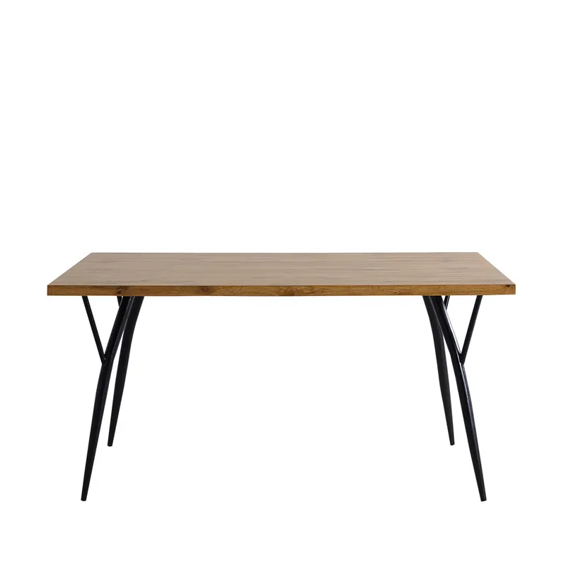 Tisch 150 × 90 cm, MDF mit Eiche-Dekor