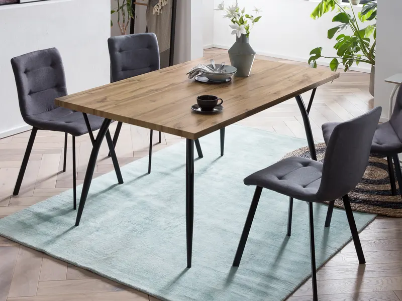 Tisch 150 × 90 cm, MDF mit Eiche-Dekor, Ansicht 17