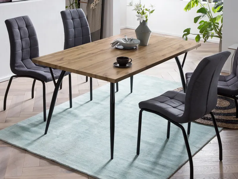 Tisch 150 × 90 cm, MDF mit Eiche-Dekor, Ansicht 18