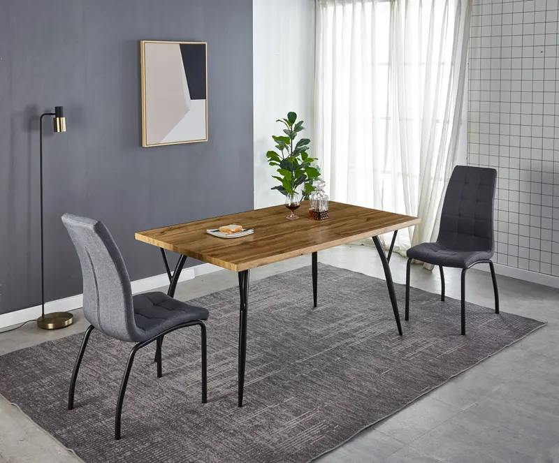 Tisch 150 × 90 cm, MDF mit Eiche-Dekor, Ansicht 5
