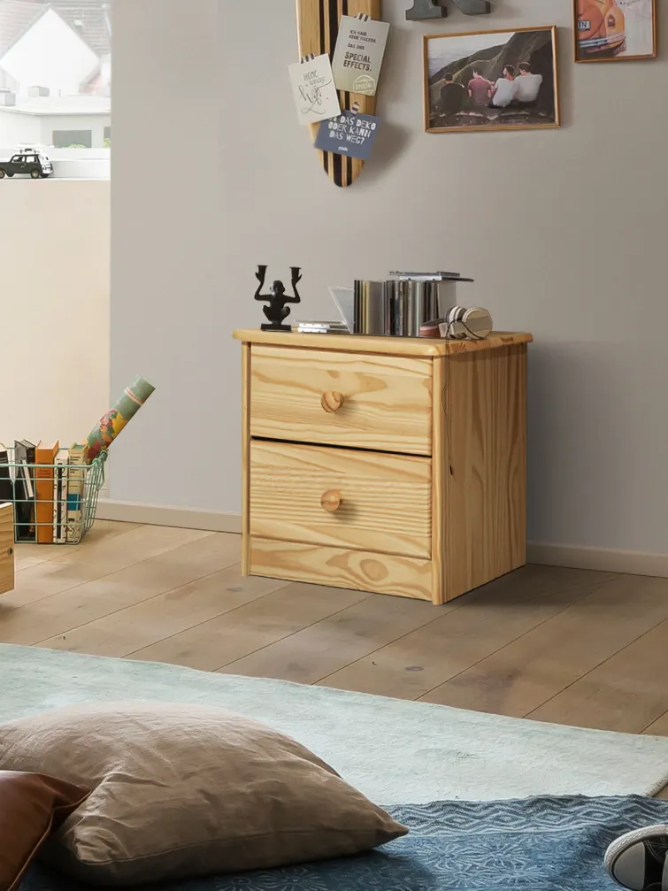 Kommode aus Kiefer massiv, natur lackiert, Ansicht 5