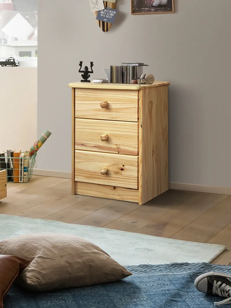 Kommode aus massivem Kiefernholz, natur lackiert, Ansicht 5