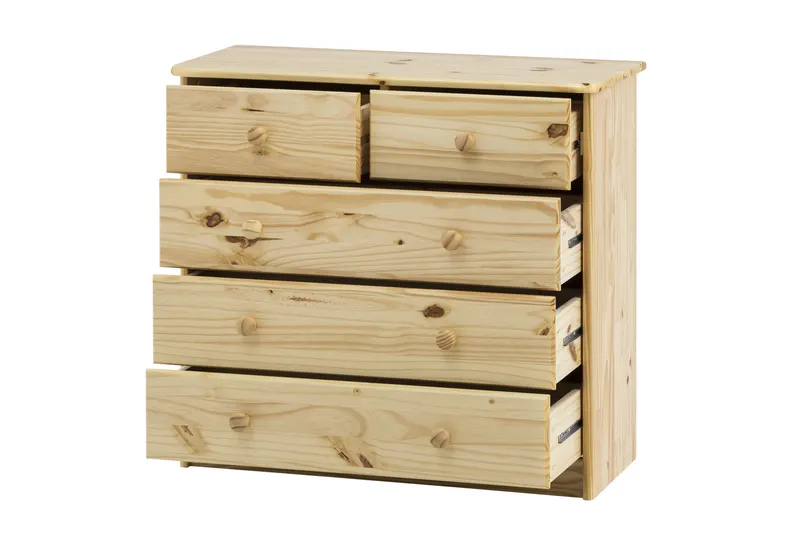 Kommode aus massivem Kiefernholz, natur lackiert, Ansicht 2