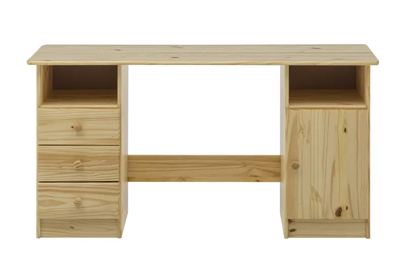 Schreibtisch, Kiefer massiv, natur lackiert