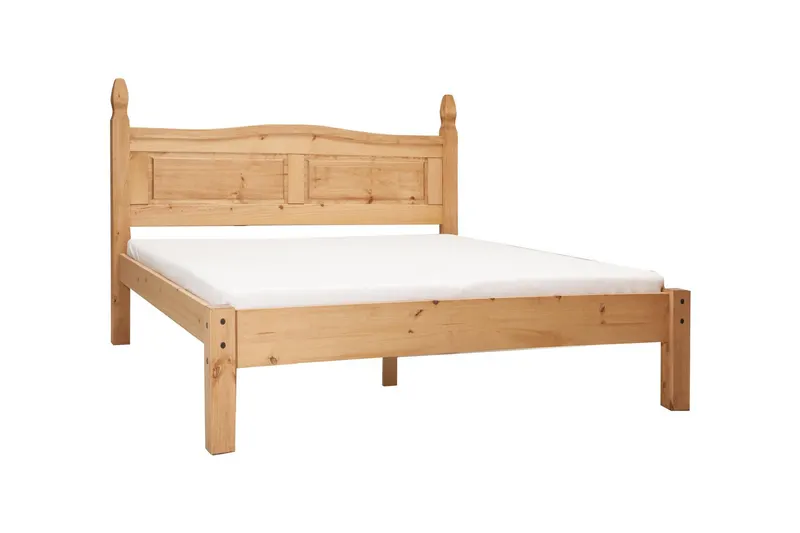 Doppelbett Kiefer massiv, honigfarbig gewachst, Ansicht 2