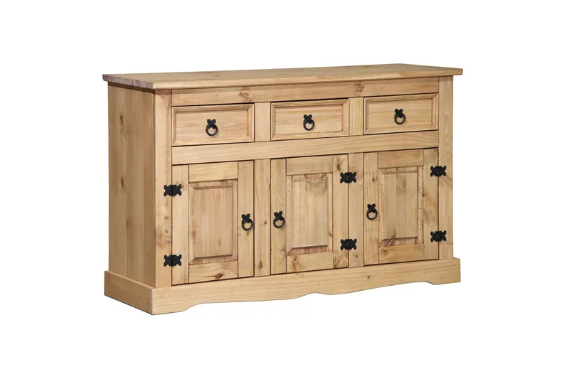 Sideboard aus massiver Kiefer, honigfarbig gewachst