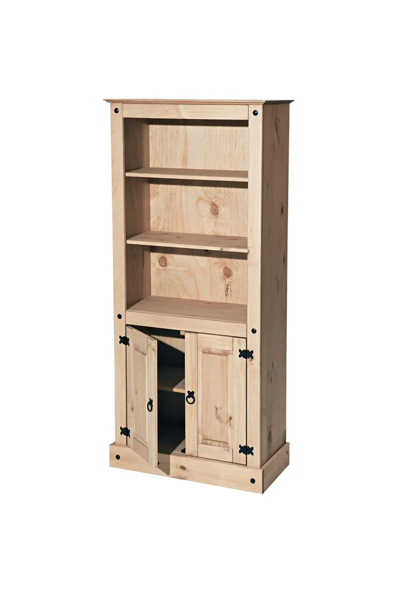 Schrank aus massiver Kiefer, honigfarbig gewachst, Ansicht 2