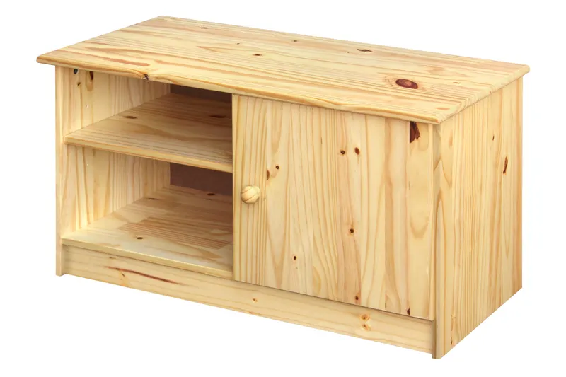 Schuhschrank aus lackierter Kiefer, natur, Ansicht 3