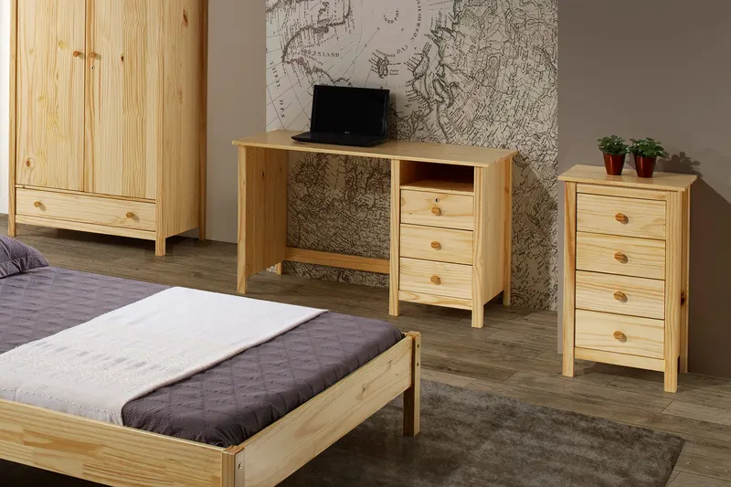 Kommode aus massivem Kiefernholz, natur lackiert, Ansicht 4
