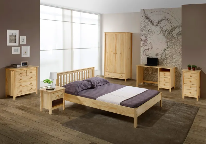 Kommode aus massivem Kiefernholz, natur lackiert, Ansicht 4