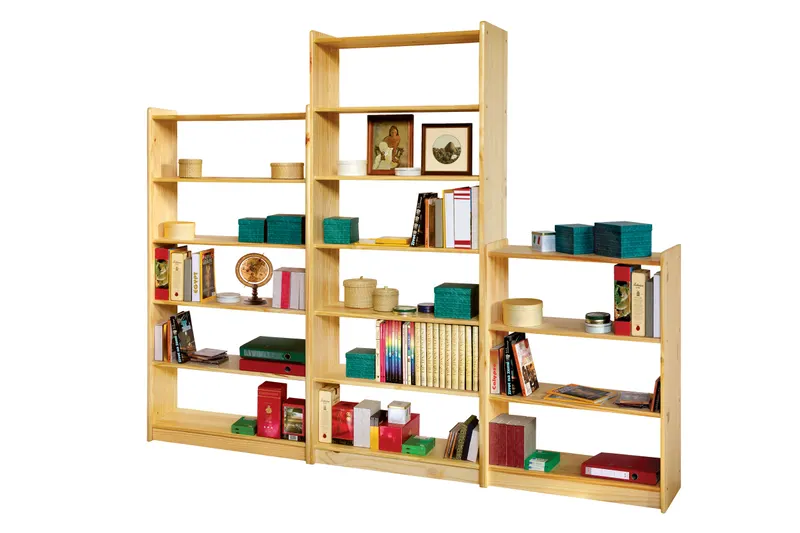 Bücherregal aus massiver Kiefer, natur lackiert, Ansicht 5