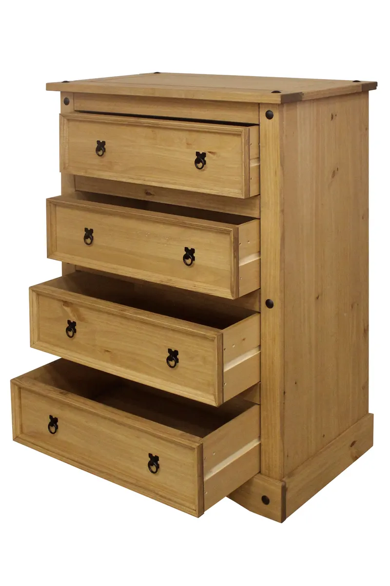 Kommode aus Kiefer massiv, natur gewachst, Ansicht 3