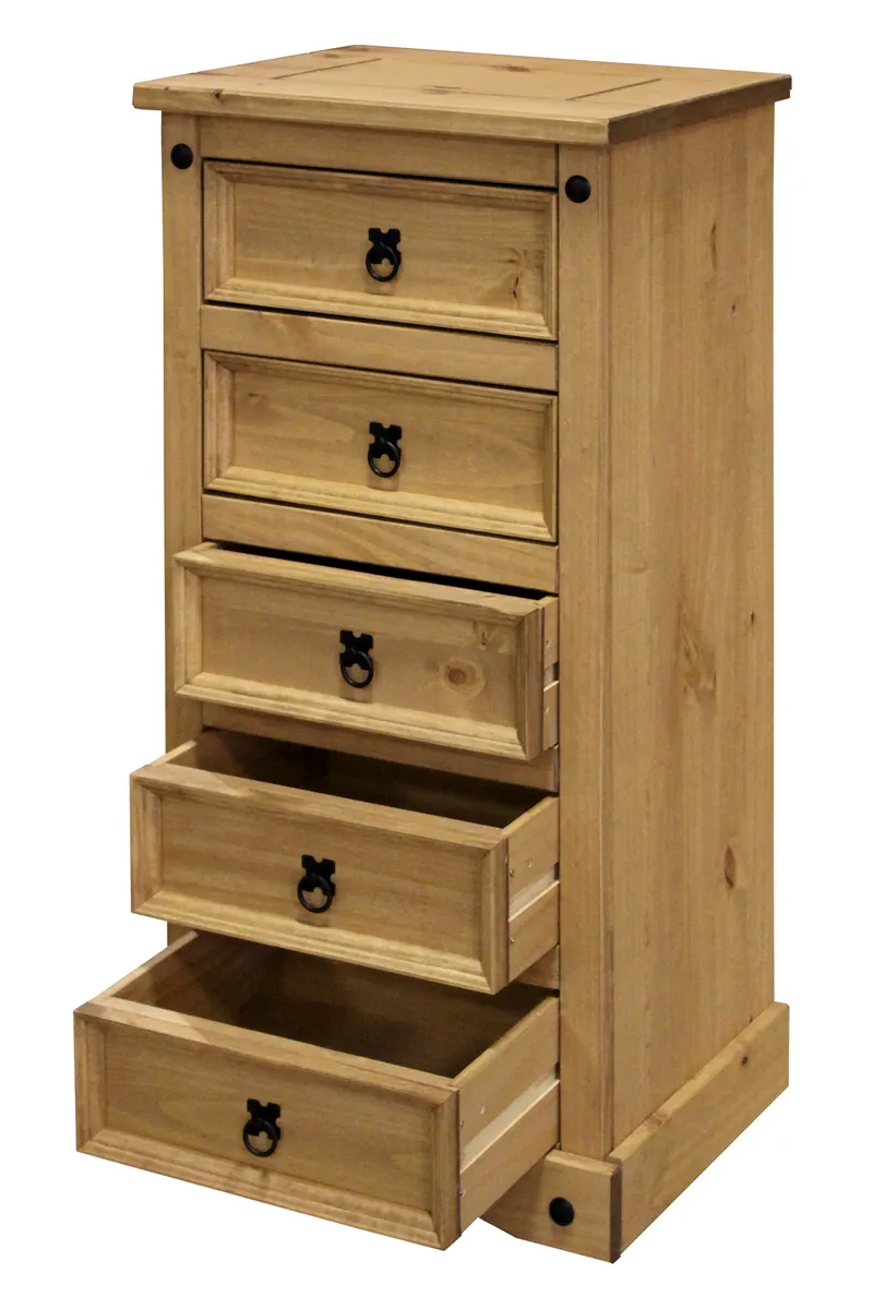 Kommode aus massivem Kiefernholz, natur gewachst, Ansicht 3