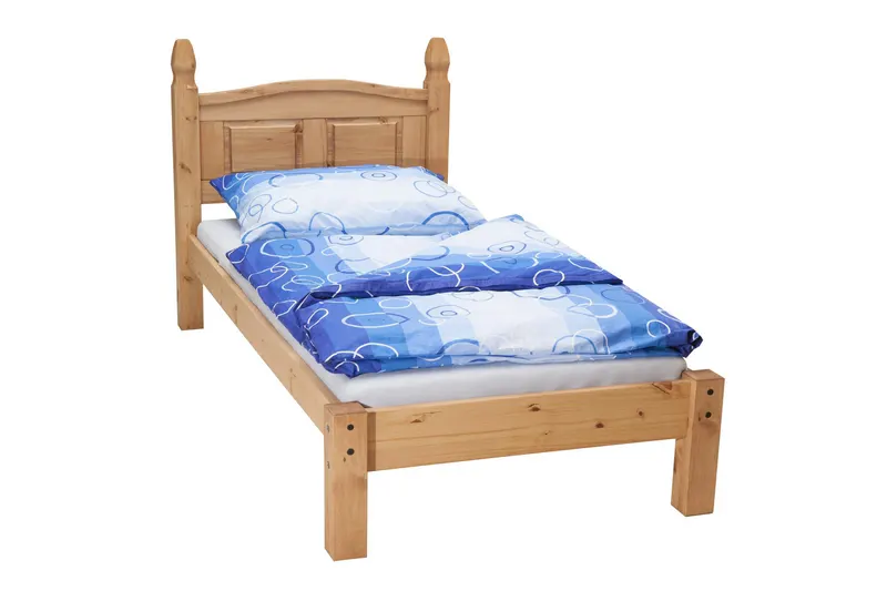 Bett aus Kiefer massiv, natur gewachst, Ansicht 3