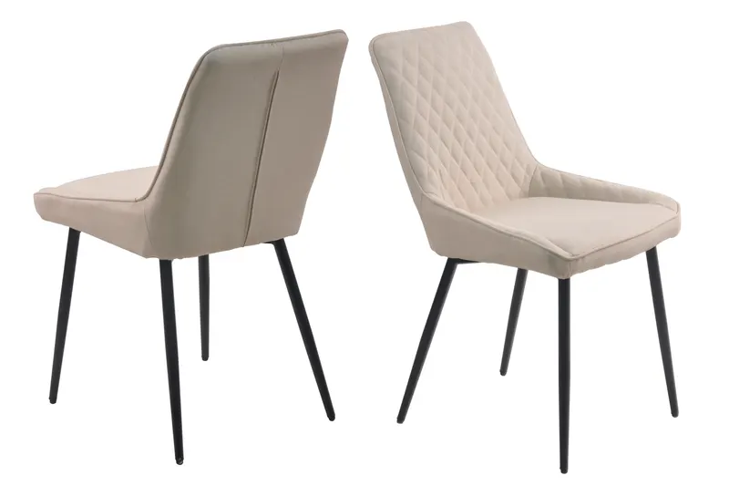 Stuhl, 2er-Set, beige/schwarz, Ansicht 9