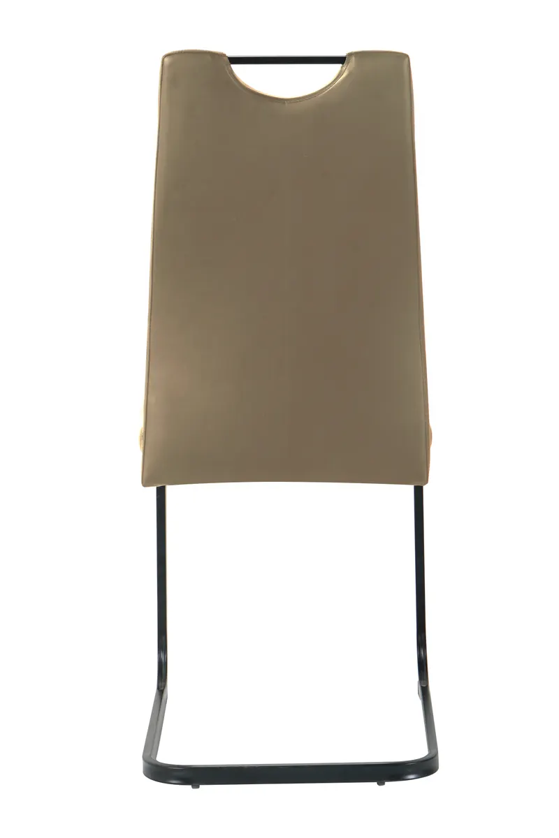 Stuhl, 2er-Set, taupe mit schwarzen Beinen, Ansicht 6