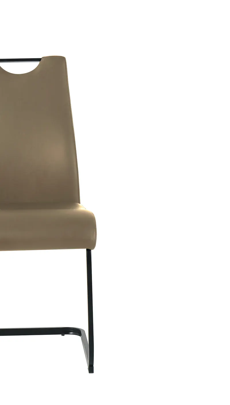 Stuhl, 2er-Set, taupe mit schwarzen Beinen, Ansicht 8