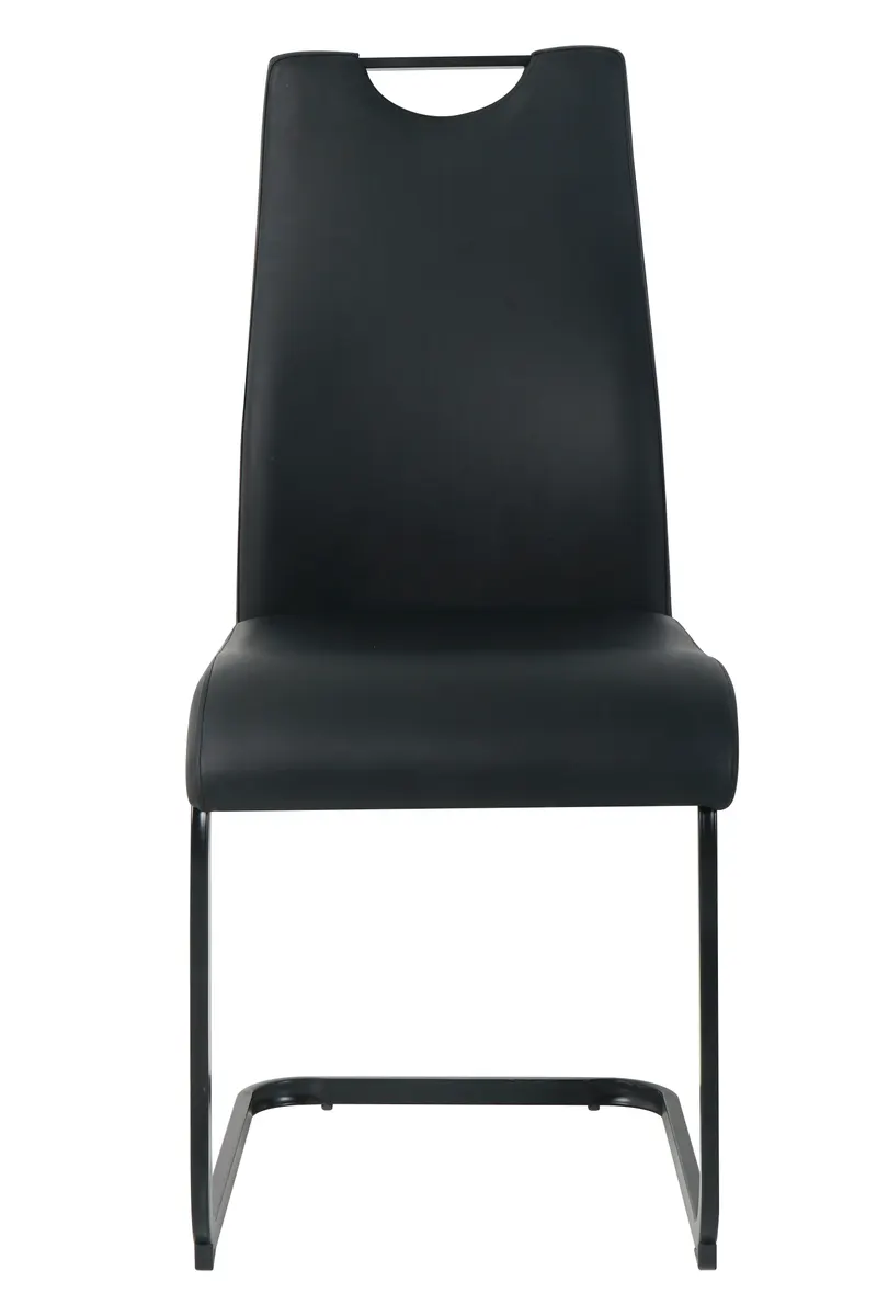 Stuhl, 2er-Set, schwarz, Ansicht 3