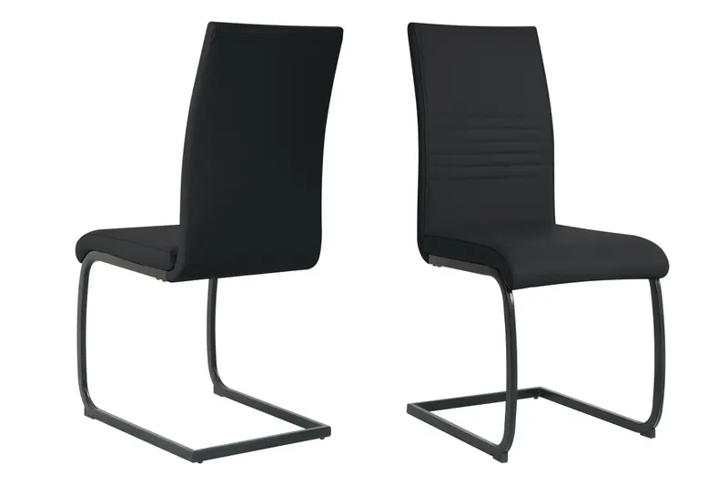 Stuhl, 2er-Set, schwarz, Ansicht 1