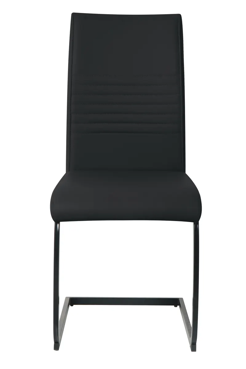 Stuhl, 2er-Set, schwarz, Ansicht 3