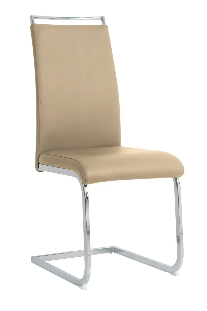 Stuhl, 2er-Set, Kunstleder taupe, Ansicht 2
