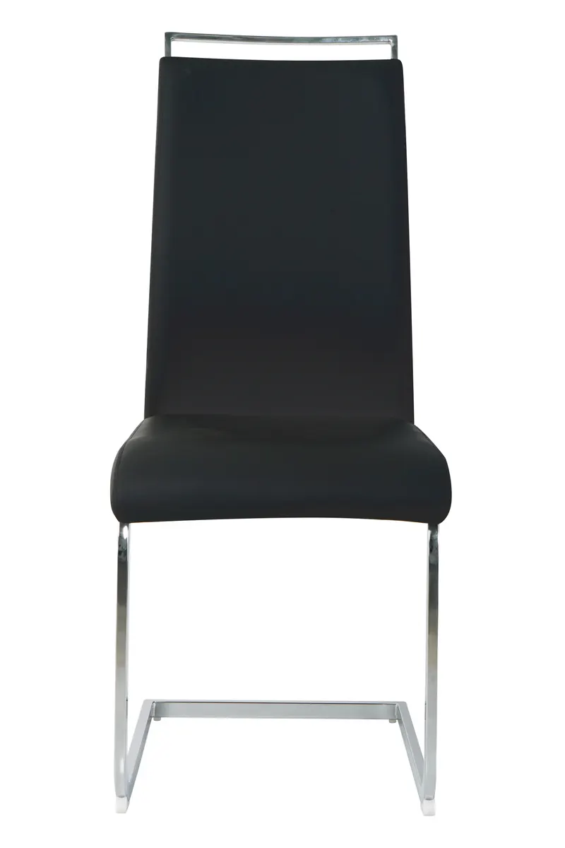 Stuhl, 2er-Set, Kunstleder schwarz, Ansicht 3